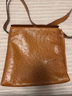 Tan Textured Crossbody Bag